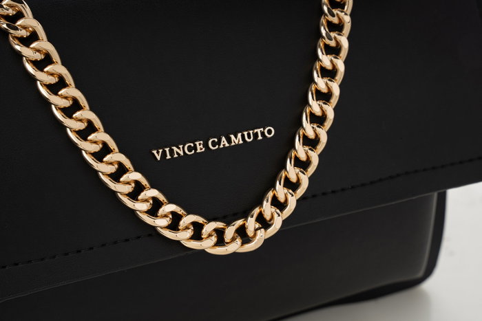 Vince Camuto Bolso Bandolera Sorrento - Black, Bolso de Piel Sintética para Mujer, Elegante y Duradero